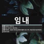 임내 뜻: 일정한 지역의 안., 임기 중이거나 재임 중임., 예전에, 고용원이 배치된 군현에 덧붙어 [국어 사전] 임내 뜻: 일정한 지역의 안.... 