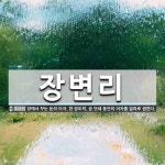 장변리 뜻: 장에서 꾸는 돈의 이자. 한 장도막, 곧 닷새 동안의 이자를 얼마로 셈한다.