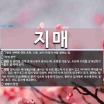 지매 뜻: 그림의 여백에 연한 초록, 노랑, 보라 따위의 색을 칠하는 일., ‘키’의 방언, 흰 종이 [국어 사전]