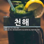 천해 뜻