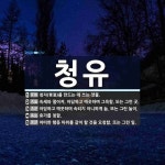 청유 뜻: 청자(靑瓷)를 만드는 데 쓰는 잿물., 속세와 떨어져, 아담하고 깨끗하며 그윽함. 또는 그 [국어 사전]