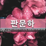 판문하 뜻: 고려 말기에 둔, 문하부(門下府)의 으뜸 벼슬. 종일품 벼슬로 우왕 때에 영문하(領門下)를