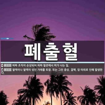 폐출혈 뜻