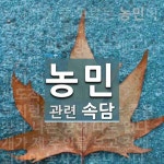 농민에 관한 속담: 6개