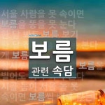 보름에 관한 속담: 6개