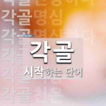 각골로 시작하는 단어는? 10개