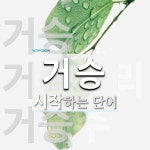 거승 시작 단어