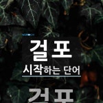 걸포로 시작하는 단어는? 2개