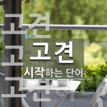 고견으로 시작하는 단어는? 3개