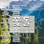 꽃돌 시작 단어