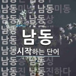 남동으로 시작하는 단어는? 29개