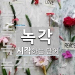 녹각으로 시작하는 단어는? 9개