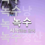 녹수로 시작하는 세 글자 단어는? 2개