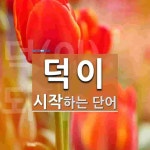 덕이로 시작하는 단어는? 1개
