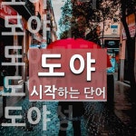 도야 시작 단어