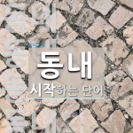 동내로 시작하는 단어는? 6개