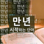 만년으로 시작하는 단어는? 38개