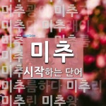 미추로 시작하는 단어는? 24개