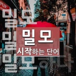 밀모로 시작하는 단어는? 3개