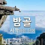밤골로 시작하는 단어는? 1개