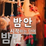 밤안 시작 단어