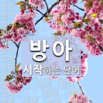 방아로 시작하는 단어는? 61개