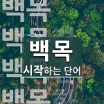 백목으로 시작하는 단어는? 6개