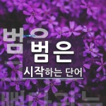 범은 시작 단어