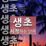 생초 시작 단어