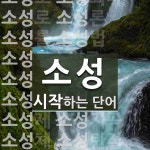 소성으로 시작하는 단어는? 66개