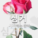 심거 시작 단어