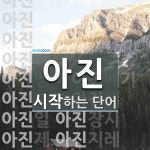 아진으로 시작하는 단어는? 21개