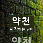 약천으로 시작하는 단어는? 1개