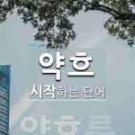 약흐 시작 단어