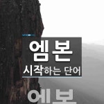 엠본으로 시작하는 단어는? 1개