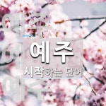 예주로 시작하는 단어는? 4개