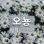 오뇽으로 시작하는 단어는? 1개