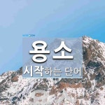 용소로 시작하는 단어는? 3개