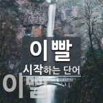 이빨로 시작하는 단어는? 9개