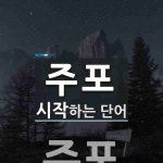 주포로 시작하는 단어는? 4개