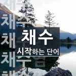 채수로 시작하는 단어는? 7개