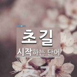 초길로 시작하는 단어는? 1개