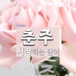 춘주로 시작하는 단어는? 1개