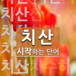 치산으로 시작하는 단어는? 7개