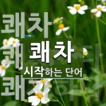 쾌차로 시작하는 단어는? 3개