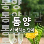 통양으로 시작하는 단어는? 4개
