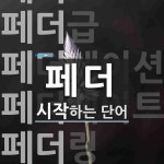 페더로 시작하는 단어는? 16개