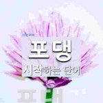포댕으로 시작하는 단어는? 1개