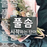 풀솜으로 시작하는 단어는? 8개