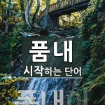 품내 시작 단어